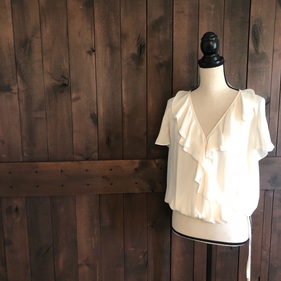 $SOLD$ JOIE ✨Ulani Ruffle Silk Wrap Blouse - Picture 2 of 8